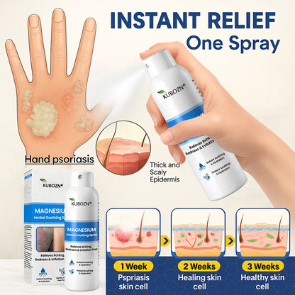 ✅ Official Store:  KUBOZN® Magnesium Herbal Psoriasis Spray 👨‍⚕️ MHRA Approved (Relieves psoriasis and eczema, improves bacterial infections in the genital area, treats acne and warts)