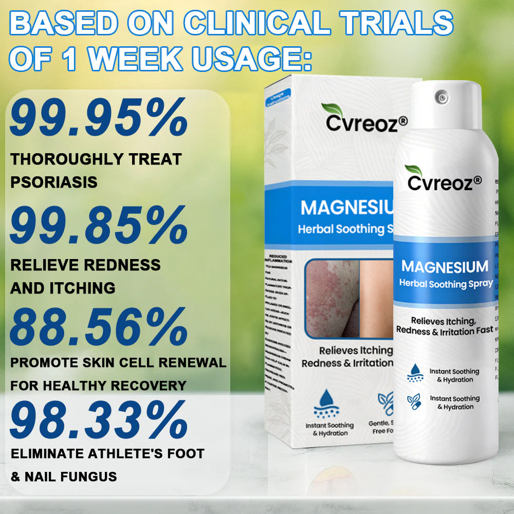 ✅ Official Store: Cvreoz® Magnesium Herbal Psoriasis Spray 👨‍⚕️ MHRA Approved (Relieves psoriasis and eczema, improves bacterial infections in the genital area, treats acne and warts)