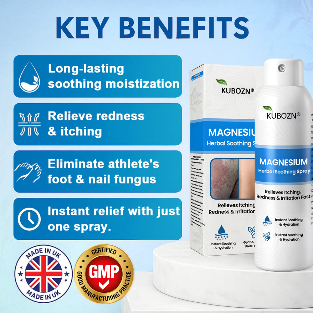✅ Official Store:  KUBOZN® Magnesium Herbal Psoriasis Spray 👨‍⚕️ MHRA Approved (Relieves psoriasis and eczema, improves bacterial infections in the genital area, treats acne and warts)