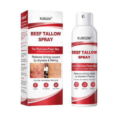 KUBOZN® Tallow Spray — The No-Rub Relief for Psoriasis-Prone Skin✨ (Offer)