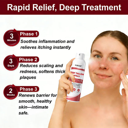 KUBOZN® Tallow Spray — The No-Rub Relief for Psoriasis-Prone Skin✨ (Offer)