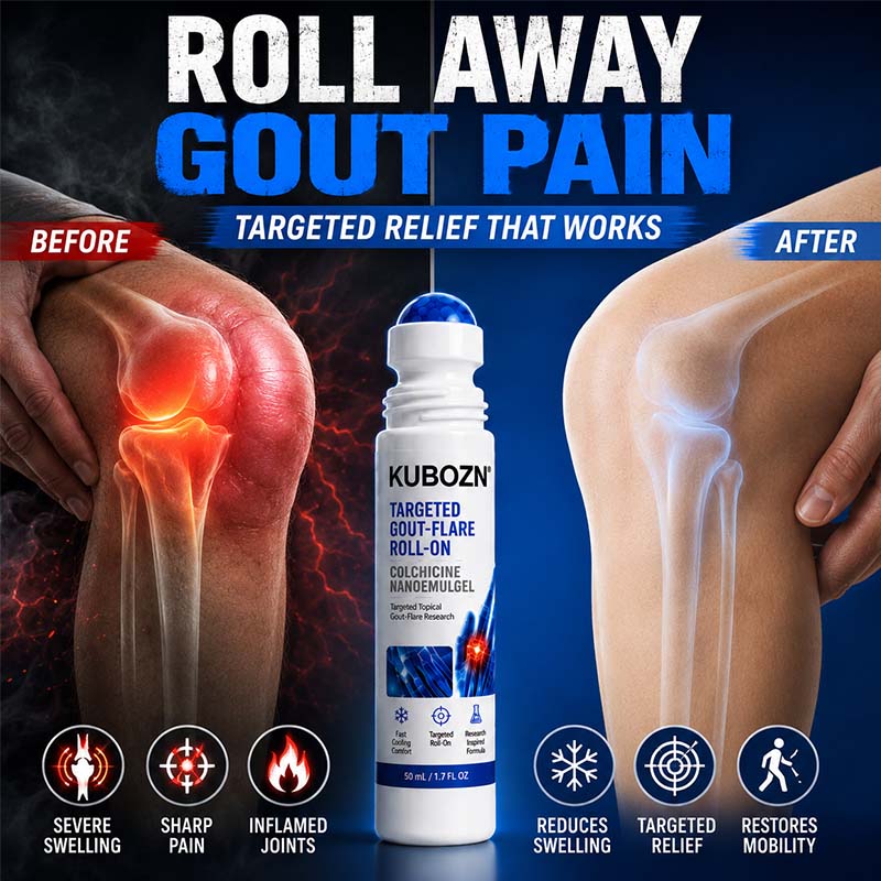 KUBOZN® COLCHIFLARE™ TARGETED GOUT-FLARE ROLL-ON COLCHICINE NANOEMULGEL