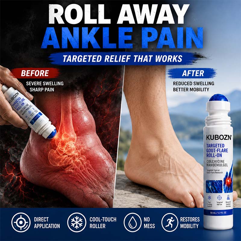 KUBOZN® COLCHIFLARE™ TARGETED GOUT-FLARE ROLL-ON COLCHICINE NANOEMULGEL