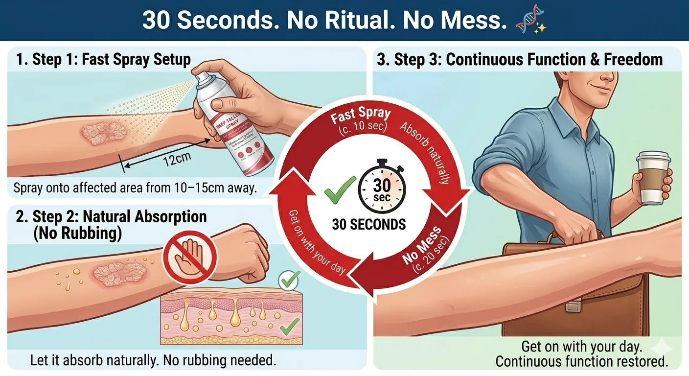 How to use KUBOZN Tallow Spray in 30 seconds - no ritual, no mess